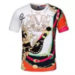 versace t-shirt bas prix baroque flower wave